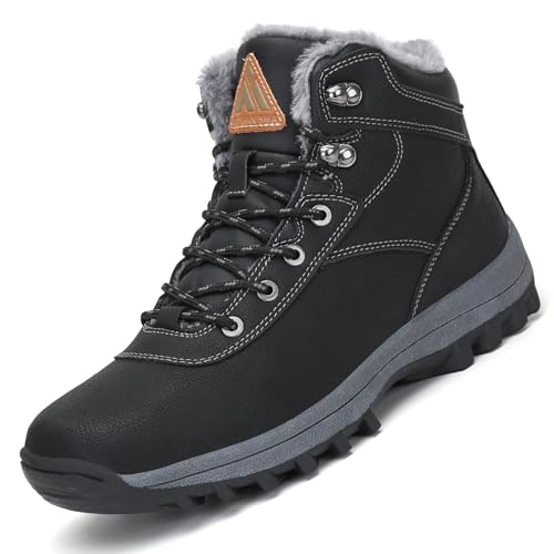 Mishansha Hombre Botas de Invierno Mujer Impermeables Botines de Nieve Deporte Trekking Zapatos 42 EU