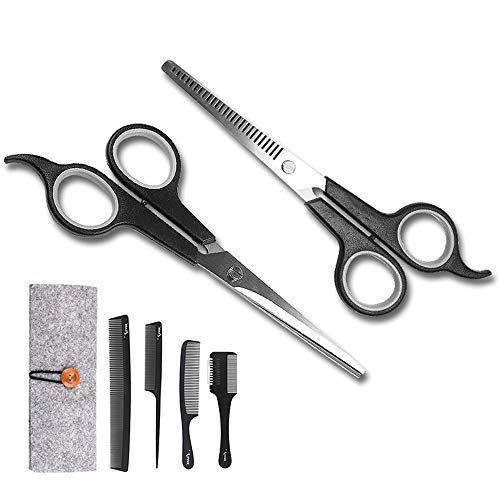 Preisvergleich Produktbild BAODANF Premium Haarschere - Extra scharfe Profi Friseurschere inkl. Etui - scharfer und präziser Schnitt - Perfekter Haarschnitt für Damen und Herren - Edelstahl Qualitätsprodukt