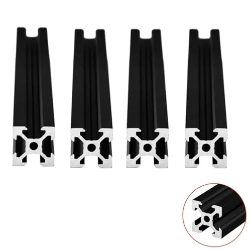 Perfil extrusión 2020 V-slot negro anodizado de alta resistencia estructural 5