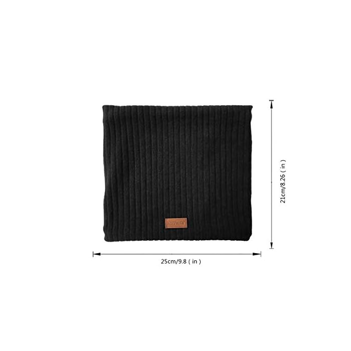NovForth Winter Neck Warmer Fleece Lined Infinity Scarf - Image 7