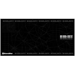 GravaStar Large Gaming Mouse Pad with Non-Slip Rubber Base,Stitched Edge,Desk mat for Laptop,Computer & PC, Wristing Pad for Gamer,Office & Home-Black