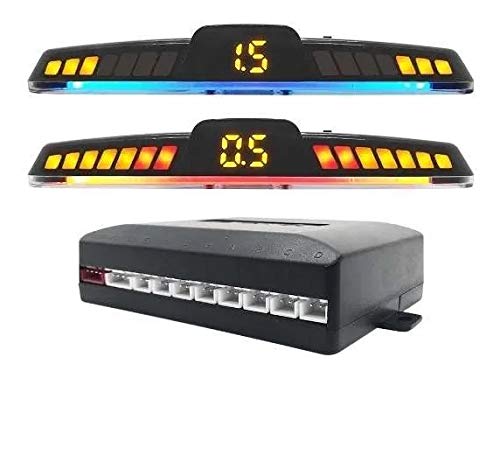 Sensor de Estacionamento Ré Eletrônico KX3 8 Pontos Prata Universal