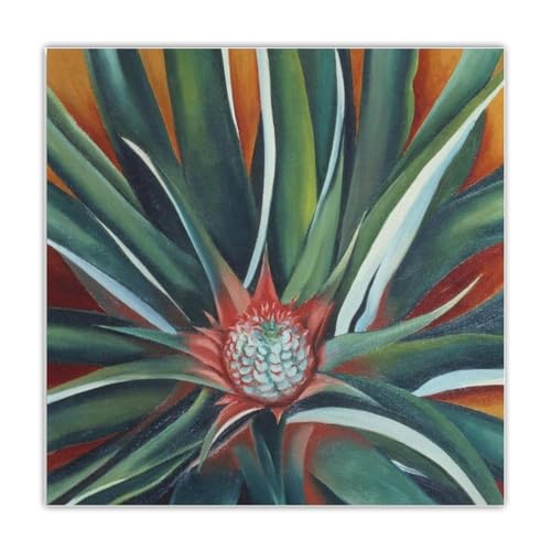 Tableau 50x50cm sans cadre Georgia O’Keeffe affiche de fleur