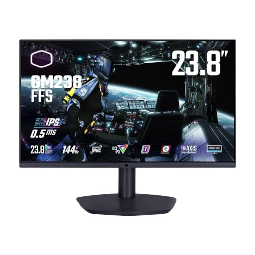 Monitor Gamer Cooler Master Full HD 23,8' Ajuste de Inclinação GM238-FFS HDMI 1920 * 1080 VESA 144Hz