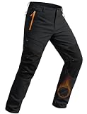 TACVASEN Snow Pants Men Ski Winter Hiking Pants Waterproof Fleece Lined Cold Weather Pants Softshell...