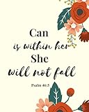 Christian Journal - God is within her, she will not fall. Psalm 465: Blank Lined Journal Notebook, size (8*x*10) 120 pages