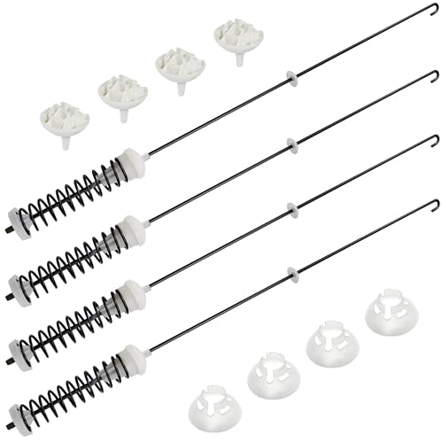 W10780045 Suspension Rod Kit Replacement For Roper RTW4516FW1 RTW4516FW2 RTW4641BQ0 RTW4641BQ1 VAW3584GW0 VAW3584GW1 WET4027HW0 WETLV27HW0 WETLV27HW1 WGT4027HW0...