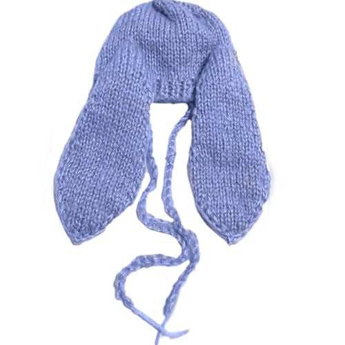 Image of BabyMoon Knit Big Rabbit Ears Baby Kids Cap Hat | Baby Photoshoot Props | 0 to 2 Months |