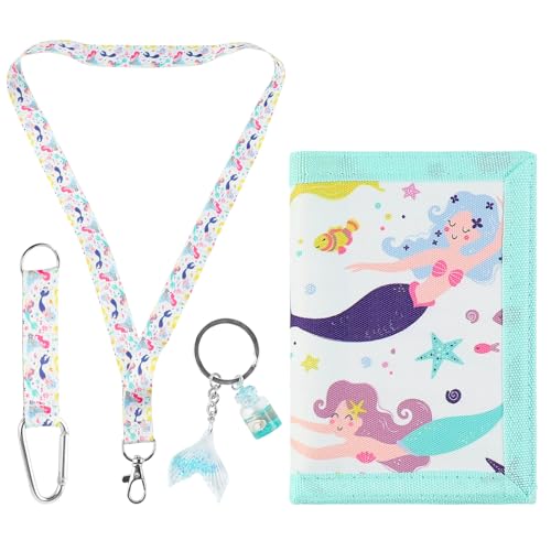 GmeDhc Brustbeutel Kinder, Geldbeutel, Portemonnaie mit Schlüsselanhänger und Schlüsselband, für Jungen Mädchen