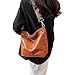 Anopo PU Lether Bolsos de Hombro para Mujer con Ajustable Guitarra Correa Vintage Bolso Tote Hobo Monedero Vegano Bolso a Mao Marrón Imagen de Anopo PU Lether Bolsos de Hombro para Mujer con Ajustable Guitarra Correa Vintage Bolso Tote Hobo Monedero Vegano Bolso a Mao Marrón
