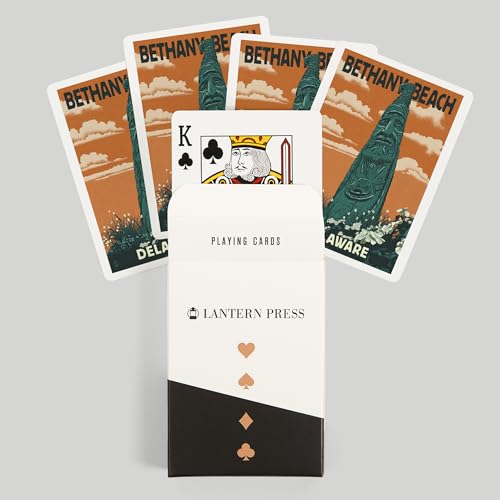 Baraja Bethany Beach Delaware Totem Pole 52 cartas póker miniatura 6