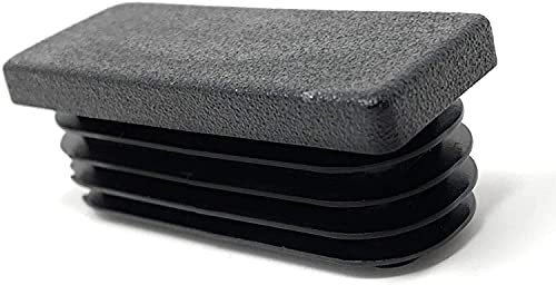 Design61 10 tapones de tubo cuadrados, 40 x 20 mm, con láminas para grosor de pared de 0,8-3 mm Cover