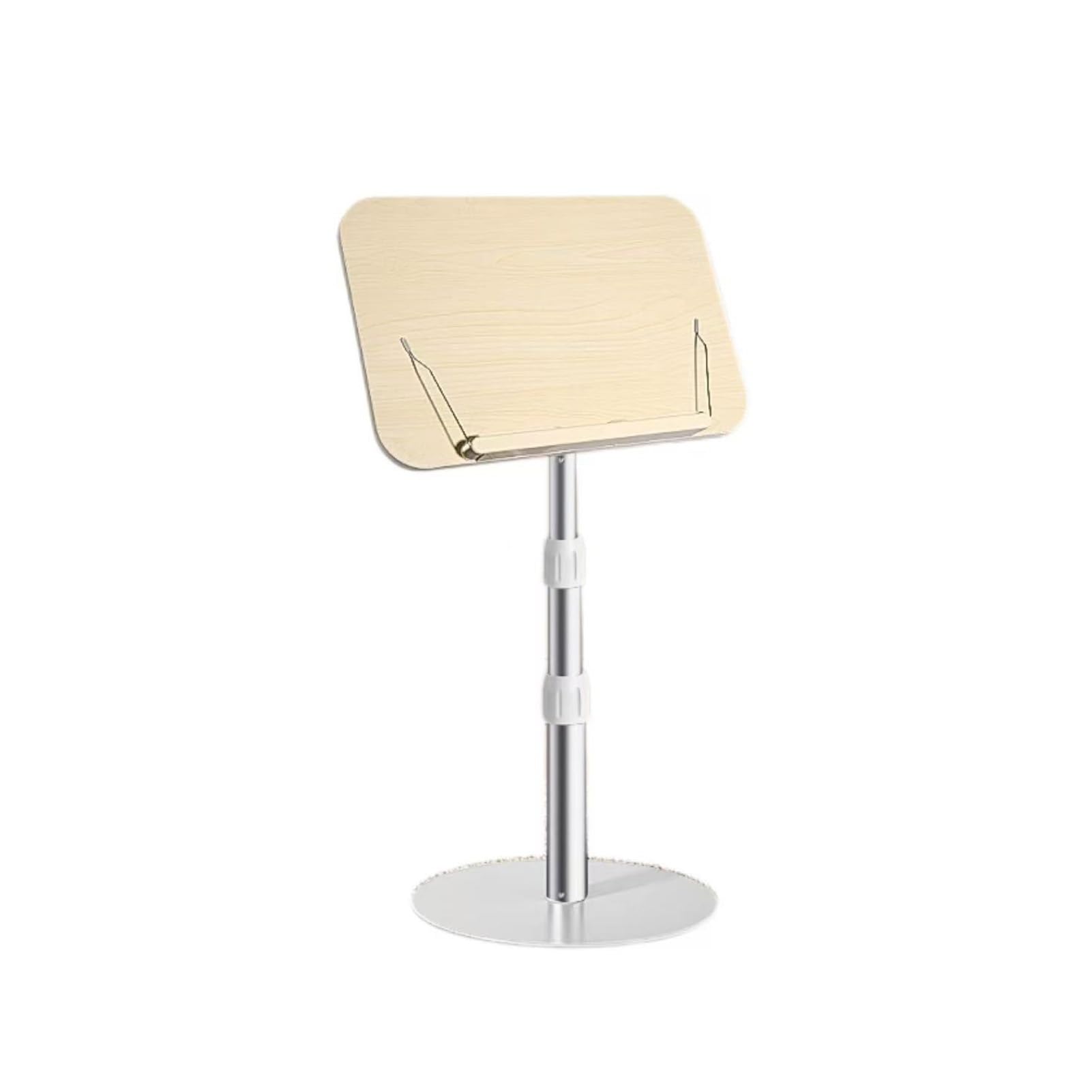 Generisch Höhenverstellbarer, tragbarer Buchständer, ergonomischer Leseständer mit Seitenklammern für Zuhause, Büro, Schule – Höhe 45–75 cm (Farbe 2)