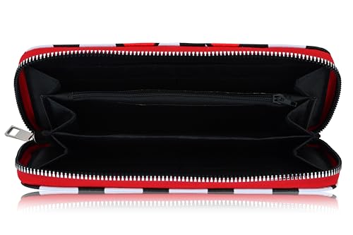 Fast Forward Disney Minnie Mouse Wallet Women - PU Leather Wristlet Wallets for Women - Mickey Mouse Minnie Mouse Red Wristlet Wallet3