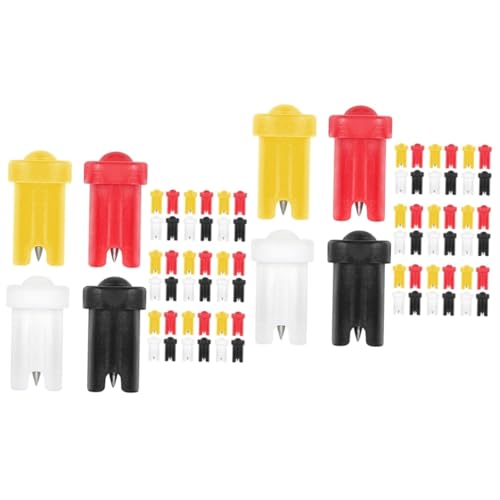 FRCOLOR 2sets Eyelash Glue Bottle Needle Tool Anti-Blocking Pins Stainless Steel Nozzle Easy Application for Salons Personal Use 40pcs*2