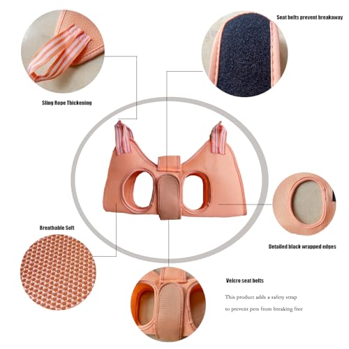 Image of Cat and Dog Grooming Hammock with Safety Belt for Nail Clipping、Grooming,Cat Bathing Bag for cat Nail Trimming,Cat Claw Care Bag, Dog Grooming Harness(S,Be Sure to Check The Size Chart)