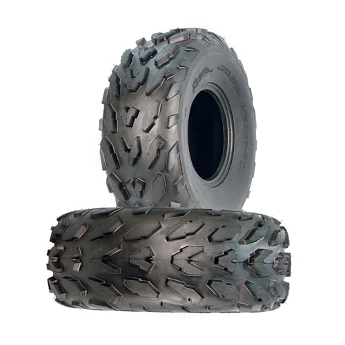 PeakPursuit 2-Pack 20x7-8 ATV UTV Tires - All-Terrain Sand Mud Trail Off-Road Tires for ATV UTV Side-By-Side - Heavy-Duty 6 PR Tubeless & Deep Tread Fit 8 Rims