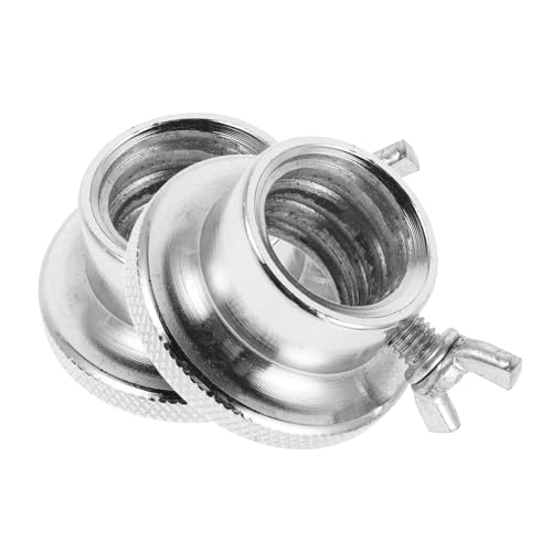 ibasenice Weight Lifting Bar Clamps Dumbbell Screw Nuts Barbell Collars Nut Dumbbell Weight Lifting Collars Double Safety Design
