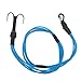 4 in 1 RC Winch Elastic Rope, 580mm RC Car Accessories Strap, Elastic RC Crawler Winch Strap with Alloy Hooks, RC Winch Rope Alloy Hooks for Roof Luggage (Blue)