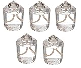 D'light Online HD-50 Liquid Wax Fuel Cell 50 Hour Disposable Clear Plastic Fuel Cells Liquid Paraffin Candle Lamps - Emergency and Survival Candle - Set of 48