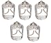 D'light Online HD-50 Liquid Wax Fuel Cell 50 Hour Disposable Clear Plastic Fuel Cells Liquid Paraffin Candle Lamps - Emergency and Survival Candle - Set of 48