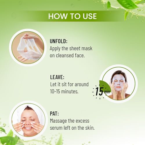 Image of Tea Tree Facial Serum Sheet Mask (Pack Of 6)