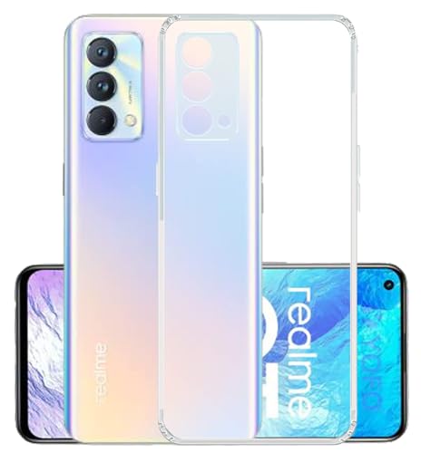 Image of COVERBLACK Soft Rubber Silicon Clear Back Cover Compatible Model for Realme GT Master Edition - Transparent