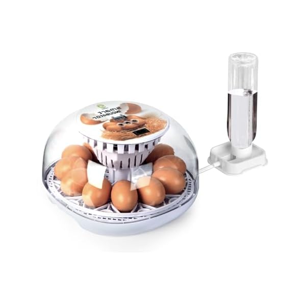 12 Eggs Incubator for Hatching Eggs with Automatic Egg Turner, Temperature Control, Automatic Water Adding for Hatching Chicken, Goose, Duck, Quail, Pigeon, and Turkeys (12 Egg)