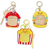 keezel Portachiavi Fidget Toys: la parte anteriore del fidget toy è una lavagna magnetica. Lasciate che i vostri bambini scatenino la loro creatività puntando la punta magnetica dello stilo su ogni foro per muovere le palline magnetiche. Il retro contiene un divertente labirinto, che offre infinite possibilità di divertimento e sfide.
