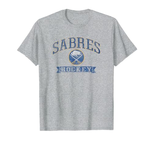 Buffalo Sabres Vintage Hockey Gray NHL Officially Licensed T-Shirt