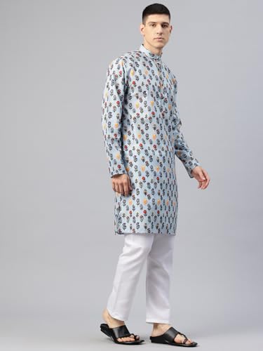 Image of Luxrio Kurta Set for Men Cotton Blend Kurta with Pyjama Set Ethnic Set