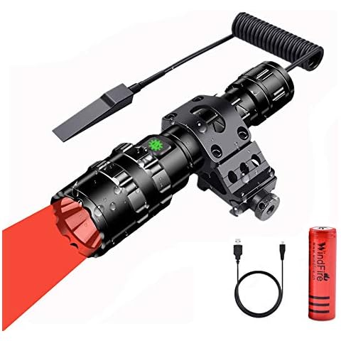 WindFire Rechargeable 5000 Lumen Red Torch Cover