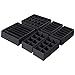 YUCCH Organizadores de Cajones para Ropa Interior,Cajas Plegable Organizador de Almacenamiento para Almacenar Calcetines,Bufandas,Sujetador,Set de 6 Piezas,Negro
