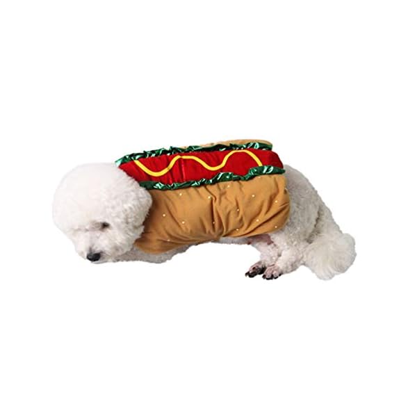 Baluue hot dog costume- pet warm costume, funny pet dog cat clothes for halloween christmas dress up - image 5