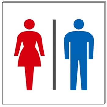 ジィー　ビンテージ・レアな男女陶板セット！ トイレの標識に使うと良いかも！ ジィー ビンテージ・レアな男女陶板セット！ トイレの標識に使う