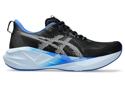 Image of ASICS NOVABLAST 5 mens PERFORMANCE RUNNING SHOES, BLACK /WHITE, 11 US
