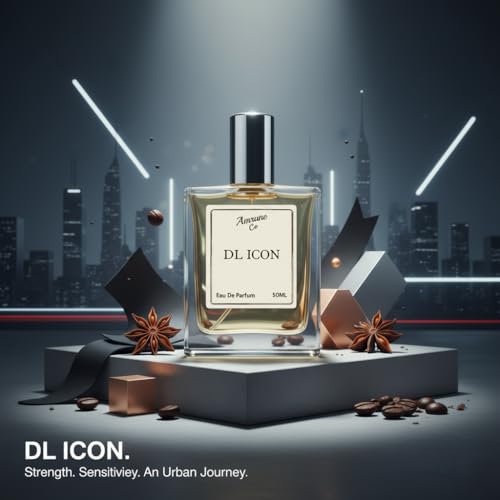 Image of DL Icon Eau De Parfum for Men (50ml) - Strong & Long Lasting Luxury Perfume with Aromatic Citrus and Fresh Spicy Notes - Ideal Gift for Him