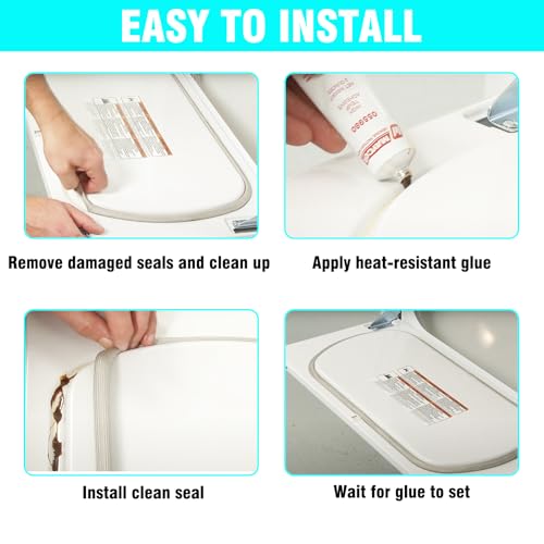 Image of W10906683 Upgraded Dryer Door Seal Part Replaces W10823580, AP6034191 Dryer Door Seal, Compatible with Some Maytag, Whirlpool and Kenmore Dryer Parts Model 110 Series