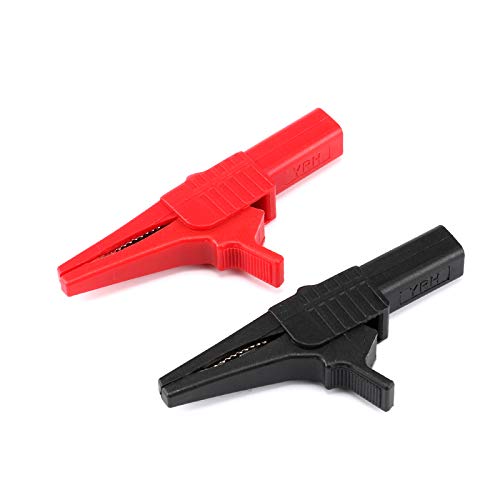 CentIoT - 2PCS 55MM Full Insulated Protective nickel coated Alligator Crocodile clip - for Multimeters Electronic Diagnostic tool - 1000V 32A 20MM Jaw Opening-picture-21