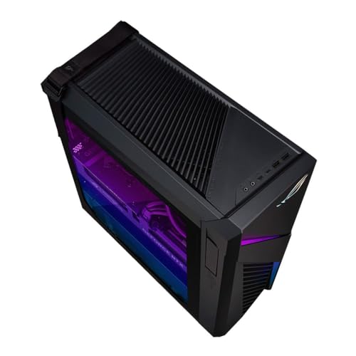Image of ASUS ROG Strix G16CHR Gaming PC Desktop, Intel Core i7 14700KF 2.5GHz; NVIDIA GeForce RTX 4070 Super Dual 12GB GDDR6X; 32GB DDR5-4800 RAM; 1TB PCIe NVMe M.2 SSD; 240mm Liquid Cooler