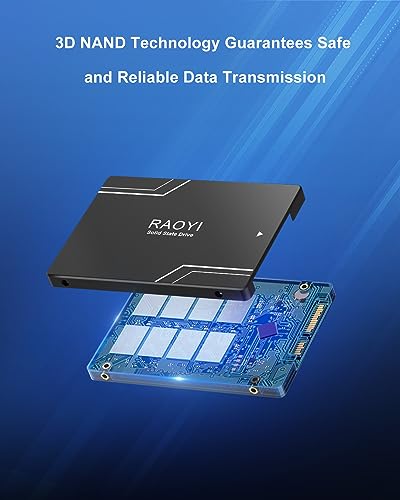 Image of RAOYI 2TB Internal SSD SATA III 6Gb /s 2.5 inch Solid State Drive 3D NAND Flash Advanced SSD Hard Drive Up to 550MB /s SATA 3 SSD Upgrade Performance for PC Laptop