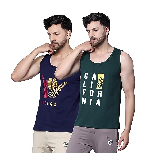 Image of Designer Men Vest Versatile Cotton Sando /Baniyan /Ganji for Boys - Perfect for Gym Workouts, Vacations, and Beaches
