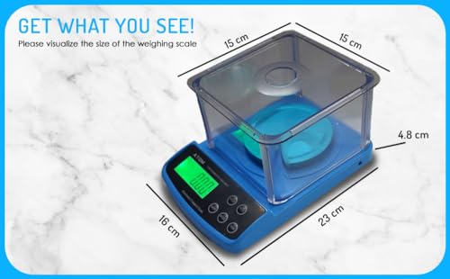 Image of High Precision Lab Scale Digital Analytical Electronic Balance Laboratory Lab Precision Scale Jewelry Scales Kitchen Precision Weighing Electronic Scales 0.01g Calibrated (600g)