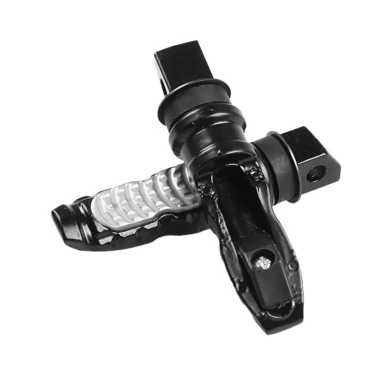 Repose-Pieds Moto Universels en Aluminium Pédales Passager Arrière pour Scooter Noir