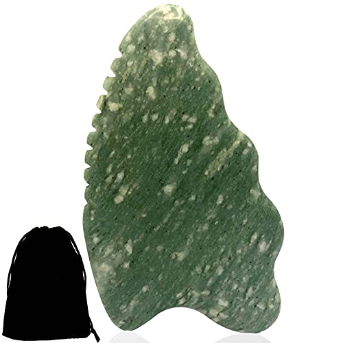 Gua sha facial tools,Gua sha Stones comb edge,Guasha tool for face,Gua Sha Jade for Body Massage Spa Acupuncture Therapy