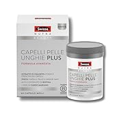 Swisse Capelli Pelle Unghie Plus - Integratore per Capelli più Sani e Forti, per il Benessere di Pelle e Unghie, con Biotina, Zinco e Cardo Mariano, Alto Dosaggio, 60 Softgels