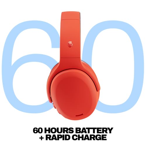 Image of Skullcandy Crusher ANC 2 Wireless Bluetooth Over-Ear Headphones with Active Noise Cancellation, Adjustable Sensory Bass, 50Hr Battery, 40 mm Drivers, Multipoint Pairing, Built-in Mic-Plasma