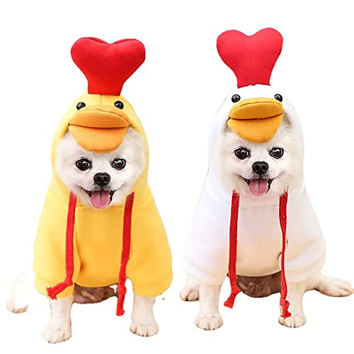 Dog Hoodie Dog Yellow Coat Soft Dog Hoodie Sweater Clothes For Small Dogs Puppy Animal(S) #TOP3