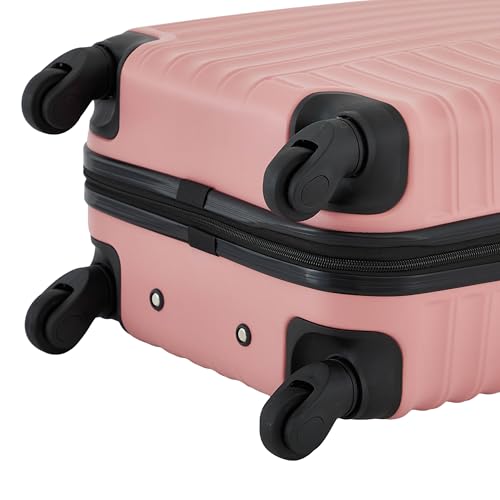 Image of French Connection 22 inch Quinn Carry-On Luggage, Rose Elegance