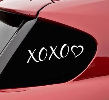 XOXO love and kisses vinyl decal bumper sticker